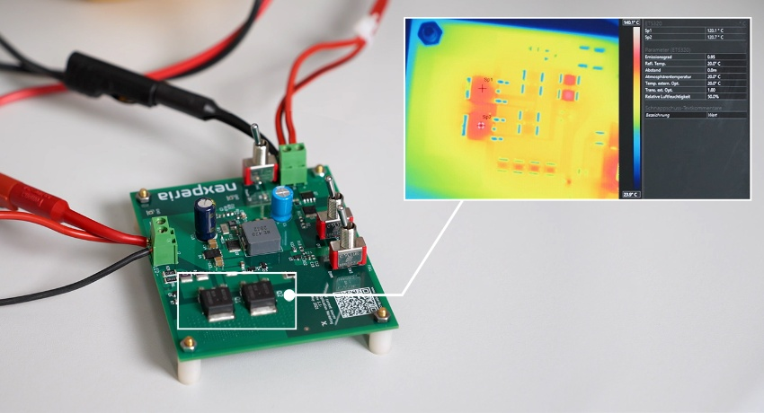 图2：PCB和使用红外摄像机得到的热图像.png